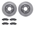 Dynamic Friction Co 7402-48021, Rotors-Drilled and Slotted-Silver with Ultimate Duty Performance Brake Pads, Zinc Coated 7402-48021